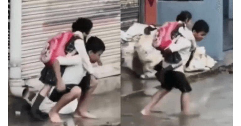 બહેનના ચંપલ ભીના ન થાય એટલે ભાઈએ તેને પીઠ પર બેસાડી, વાયરલ વીડિયો તમારું દિલ જીતી લીધું Untitled 35