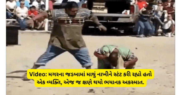 Video: મગરના જડબામાં માથું નાખીને સ્ટંટ કરી રહ્યો હતો એક વ્યક્તિ, એજ જ ક્ષણે થયો ભયાનક અકસ્માત. Untitled 8