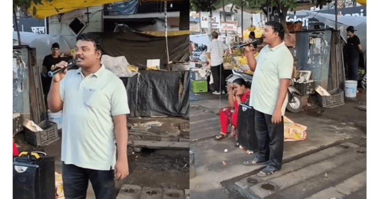 રસ્તાના કિનારે ઉભા રહીને એક વ્યક્તિએ એવું ગીત ગાયું કે લોકો તેના વખાણ કરવા લાગ્યા, તમે પણ જુઓ વીડિયો. Untitled 40