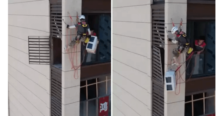 ટેકનિશિયને દોરડાના સહારે જુલતા લગાવ્યું AC, પોતાના જીવનું જોખમ જોઈ યુઝરે કહ્યું- CEO જેટલો પગાર હોવો જોઈએ Untitled 11