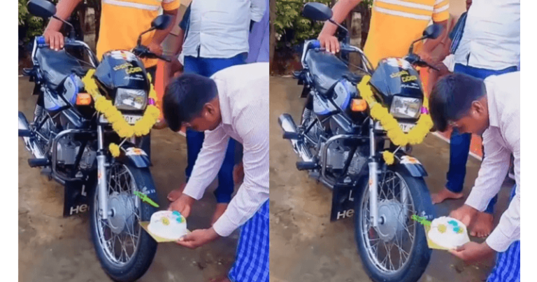 આ વ્યક્તિએ તેની બાઇકનો જન્મદિવસ ઉજવ્યો, વીડિયો થયો વાયરલ, લોકોએ આવી પ્રતિક્રિયા આપી Untitled 45