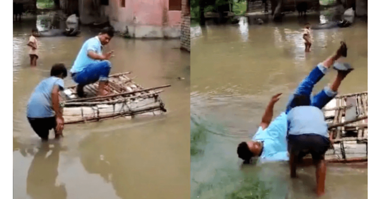 માસ્ટરજી નું પોપટ થઈ ગયું! દેશી બોટમાં પાણીવાળો વિસ્તાર પાર કરવો મુશ્કેલ બન્યો, જુઓ વાયરલ વીડિયો Untitled 88