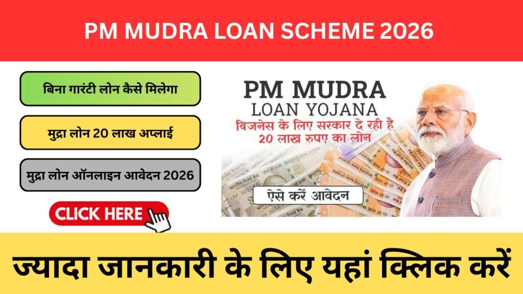 PM Mudra Loan Scheme 2026