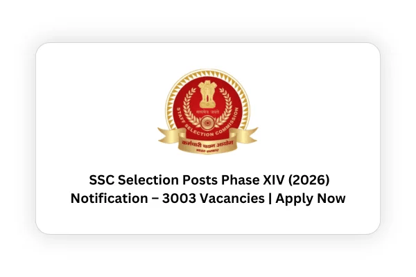 SSC Selection Post 2026