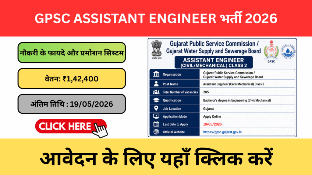 GPSC Assistant Engineer भर्ती 2026