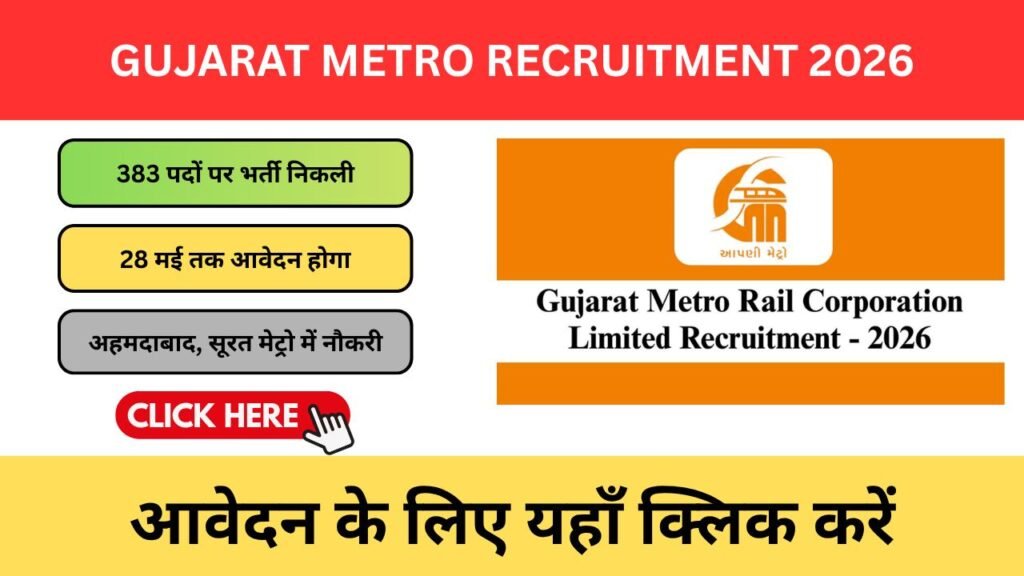 Gujarat Metro Recruitment 2026