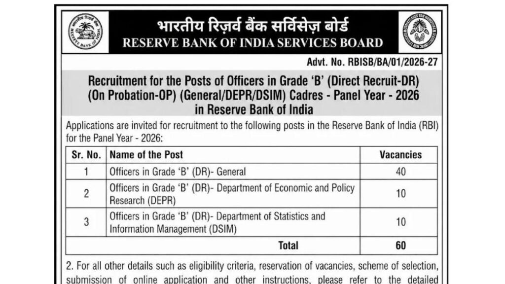 rbi grade b 2026