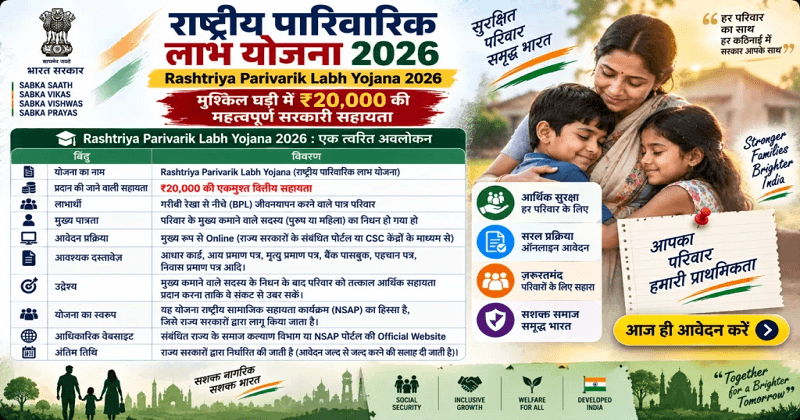 Rashtriya Parivarik Labh Yojana 2026