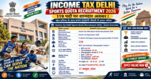 Income Tax Delhi Sports Quota Recruitment 2026